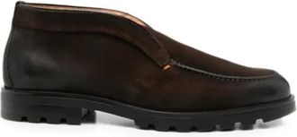 Santoni Schoenen, Heren, Bruin, 41 1/2 EU, Lace-up Boots