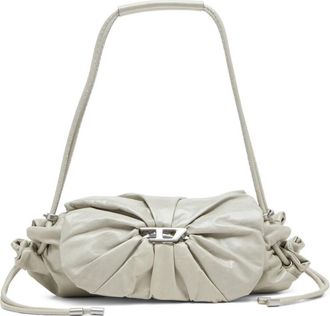 Diesel White Scrunch-D Small Shoulder Bag