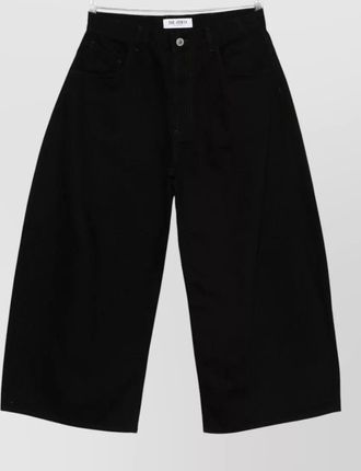 The Attico wide-leg denim cotton trousers