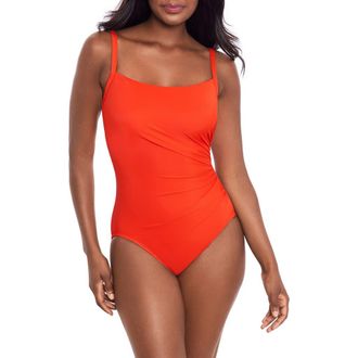 Miraclesuit Rock Solid Starr Underwire One-Piece Swimsuit in Ara at Nordstrom Rack, Size 10