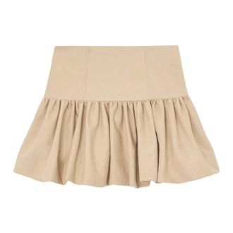 Ganni Dames, Rokken, Beige, Maat: XS Katoen