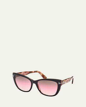 Tom Ford Nora Acetate Cat-Eye Sunglasses