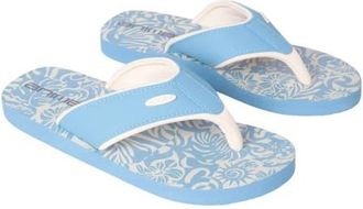 Animal Leaf Print Flip Flops in Pale Blue at Nordstrom, Size 10