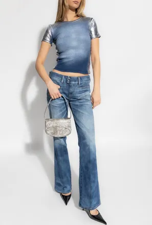 Diesel Top T-ELE-LONG-Q1, Womens, Blue