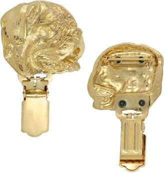 OEM Dogo De Burdeos, Mast&iacute;n Franc&eacute;s - Broche Con Clip, Portan&uacute;mero De Salida Ba&ntilde;ado En Oro, Elegante Insignia Para Exposici&oacute;n Canina De Art-dog