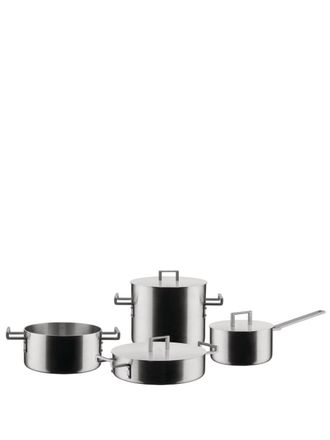 Alessi Multiply steel cookware set - unisex - Steel - One Size - Silver