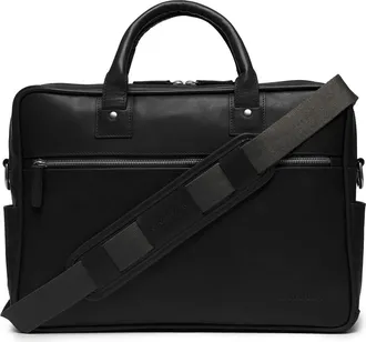 Korchmar Redford Leather Briefcase in Black at Nordstrom