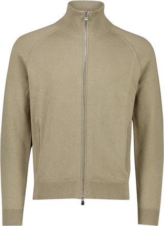 HUGO BOSS Truien & Vesten, Heren, Bruin, XL, Katoen, H-Idino Full Zip Cardigan