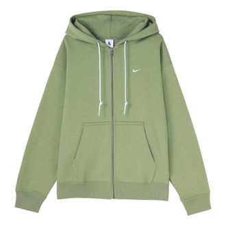 Nike Solo Swoosh Full-Zip Hoodie Oil Green DR0404-386