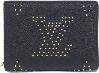 Louis Vuitton Black Leather Wallet (Bi-Fold) (Pre-Owned)