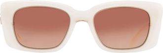 Mr. Leight CARMAN S Mauve Gradient Rectangular Unisex Sunglasses ML2024 POR-M12KG/MVG 51