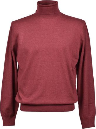 Brunello Cucinelli Burgundy Cashmere Turtleneck Sweater, Brand Size 50 (US Size 40)