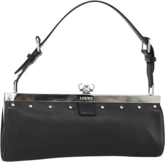 Loewe Pre-owned Schoudertas - Dames - Vintage Schoudertas - Zwart - ONE Size - Leer - Vintage