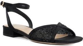 Dune London Naxxos Crystal Embellished Sandal in Black at Nordstrom Rack, Size 10Us / 40Eu