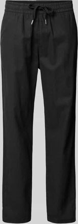 Matinique Regular Fit Leinenhose mit elastischem Bund Modell barton in Black, Größe XXL