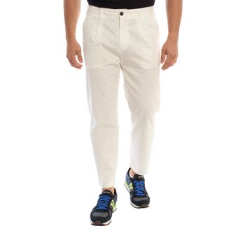Emporio Armani Mens Slim fit chino trousers 3H1PA9 men - White - Size 46 (Waist)