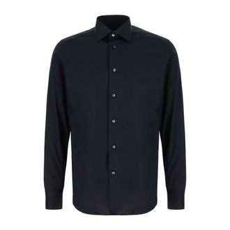 Ermenegildo Zegna Casual Shirts, male, Blue, Size: 3XL Stylish Shirt