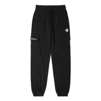 Converse (WMNS) Converse Fashion Knit Logo Cargo Jogger Asia Sizing Black 10024529-A03