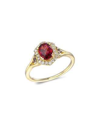 Le Vian 14K 1.81 Ct. Tw. Diamond & Rhodolite Half-Eternity Ring
