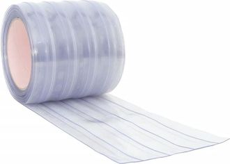 vidaXL Door Curtain Transparent 200 mmx1.6 mm 25 m PVC vidaXL