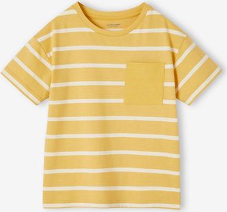 Vertbaudet Jungen T-Shirt, personalisierbar ocker