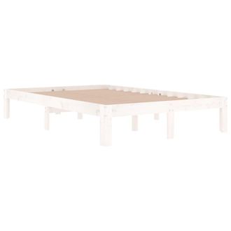 vidaXL Estructura De Cama Doble Peque&ntilde;a Sin Colch&oacute;n Blanco 120x190 Cm Vidaxl