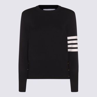Thom Browne Dark Blue Wool Knitwear