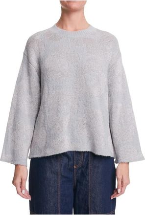 Alessia Santi Stijlvolle Sweaters Collectie - Dames - Ronde hals truien - Grijs - XS - Truien & Vesten