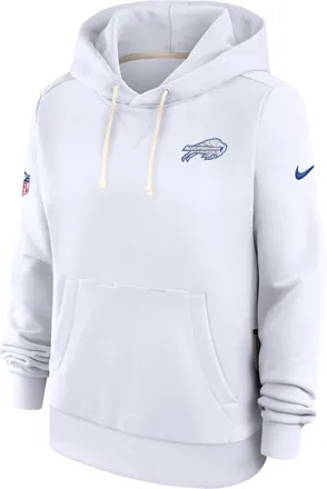 Nike Buffalo Bills Rivalries Collection Sideline Nike Womens Dri-FIT NFL Pullover Hoodie in White | 03C310A81-TER