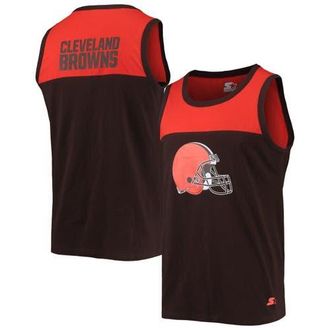 Starter Mens Starter Brown/Orange Cleveland Browns Team Touchdown Fashion Tank Top at Nordstrom, Size Xx-Large