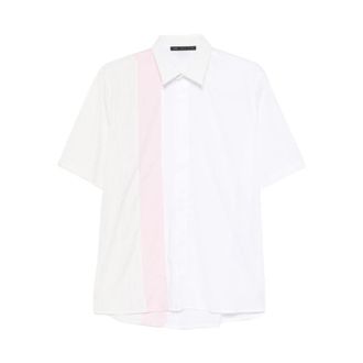 low brand Shirt met strepenpaneel - Heren - Korte mouwen Overhemden - Veelkleurig - XL - Katoen - Overhemden
