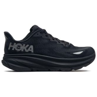 Hoka One One Hoka Clifton 9 GTX Textile Womens Low Top Trainers - Black Black - Size:UK 6.5