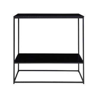 Moloo consola negra y met&aacute;lica 80x80 cm