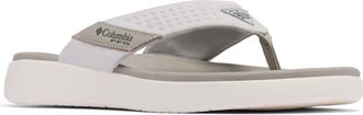 Columbia Mens PFG Boatside Flip Lea Sandal, Dove/Silver Grey, 10 UK