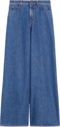 Max Mara Pantalone in denim - Dames - Loose Fit Jeans - Blauw - M - Denim - Jeans