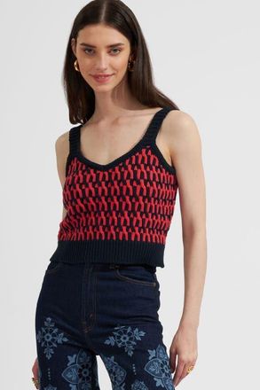 La DoubleJ Winset Crop Top Navy at Nordstrom, Size X-Large