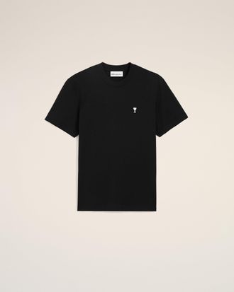 Ami Black Cotton Ami De Coeur T-shirt Black - XXXL - for Men