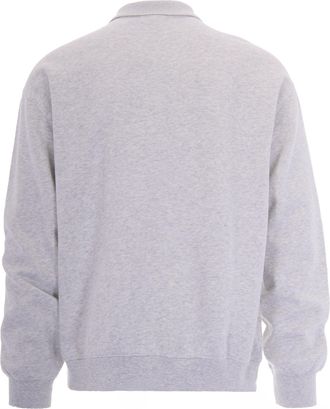 Carhartt Work in Progress Mens Sweatshirt Label Ash Heather Cotton Sweatshirts Sweater