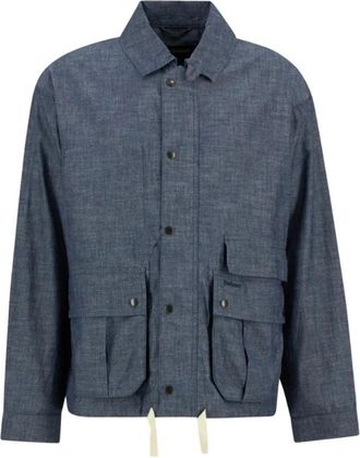 Barbour Light Jackets, male, Blue, Size: M Modified Westoe Casual Jacket