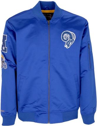 Mitchell & Ness Losram Original Team Colors Bomber Jacket - Heren - Bomber jackets - Blauw - L - Katoen - Jassen