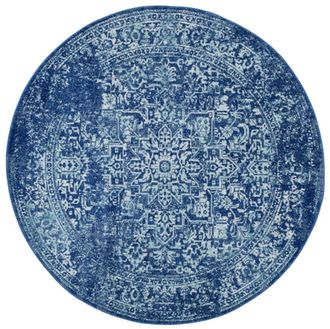 Safavieh Alfombra azul marino/marfil 160 x 160 cm