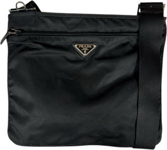 Prada Black Nylon Shoulder Bag (Pre-Owned)