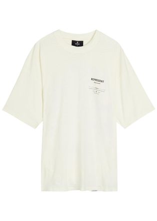 Represent Revere Manor Printed Cotton-blend T-shirt - White - XL