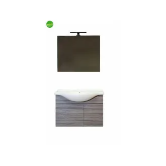 Mobo composizione bagno sospesa Mobo Louis 85cm Palissandro