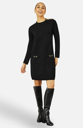Yumi Tunic Sweater Dress in Black at Nordstrom, Size X-Small