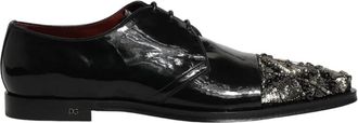 Dolce & Gabbana Derby Geklede Schoenen - Heren - Nette schoenen - Zwart - 45 EU - Leer - Schoenen