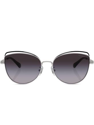 Coach Bandit Wire oval-frame sunglasses - women - Metal - 57 - Black