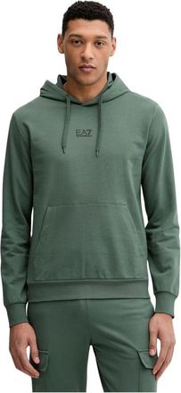 Emporio Armani Hooded Sweatshirt - Heren - Hoodies - Groen - M - Katoen - Hoodies & sweatvesten