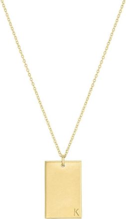Set & Stones Goldie Initial Necklace in Gold /K at Nordstrom, Size 20