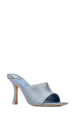New York & Company Delara Croc Embossed Heeled Sandal in Blue at Nordstrom Rack, Size 8.5